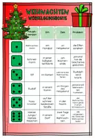 Vorschau - Arbeitsblätter - Weihnachten - Würfelgeschichte - Seite 1