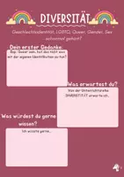 Vorschau - Arbeitsblätter - Diversität - Vielfalt: LGBTQ + - Sex - Identität - Gender - Seite 1