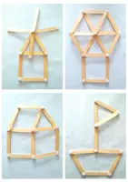 Aperçu - Apprentissages en autonomie - réalise 8 figures avec les bâtons d'esquimaux couleurs bois - Page 3