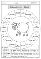 Vorschau - Spiele - DaZ Schweinchen Spiel zu Körperteilen, Farben und Zahlen - Seite 3