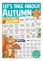 Aperçu - Jeux - LET´S TALK ABOUT AUTUMN - boardgame English / Anglais for speaking activities / conversation classes - Page de couverture