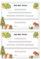 Vorschau - Arbeitsblätter - Elfchen - Kreatives Schreiben - Elfchen über den Wald schreiben - Seite 3