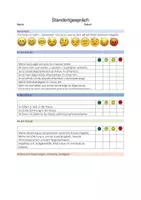 Vorschau - Arbeitsblätter - Standortgespräche Selbsteinschätzung - Deckblatt