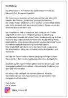 Vorschau - Stundenentwürfe - Ernährung Experimente - Seite 1