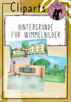 Vorschau - selbst erstellte Cliparts/Grafiken - Hintergründe/Kulissen für Wimmelbilder - Deckblatt