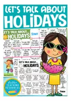 Vista previa - Juegos / Gamificación - Let´s talk about... HOLIDAYS / TRAVELLING - board game English / Inglés for speaking activities / conversation classes ESL - Portada