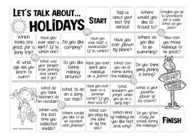 Vista previa - Juegos / Gamificación - Let´s talk about... HOLIDAYS / TRAVELLING - board game English / Inglés for speaking activities / conversation classes ESL - página 2