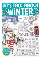 Vista previa - Juegos / Gamificación - Let´s talk about... WINTER - board game English / Inglés for speaking activities / conversation classes ESL - Portada