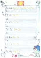 Vorschau - Arbeitsblätter - Alphabet und mehr für LernerInnen aus der Ukraine - Schreibvorlagen mit Videos - Erklärungen auf UKRAINISCH - Seite 3