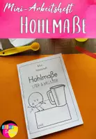 Vorschau - Unterrichtsreihen - Hohlmaße Liter und Milliliter Mini-Arbeitsheft - Deckblatt