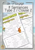Vorschau - Arbeitsblätter - If Sentences Type 2 / Clause 2 - Arbeitsblatt | Übung - Deckblatt