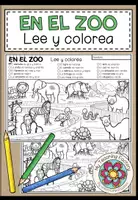 Vista previa - Manualidades / Dibujos para colorear - EN EL ZOO - Lee y colorea (2 niveles de diferenciación) - Portada