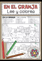 Vista previa - Manualidades / Dibujos para colorear - EN LA GRANJA - Lee y colorea (2 niveles de diferenciación) - Portada