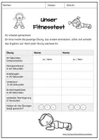 Vorschau - Arbeitsblätter - Fitness Test für Kids - Seite 3