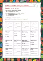 Vorschau - Arbeitsblätter - interviews after the holidays: warm up for English classes - Seite 3