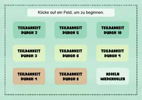 Vorschau - Interaktives Material - Teilbarkeitsregeln - interaktive PDF - Seite 3