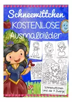 Aperçu - Matériel pour travaux manuels / dessin - FREEBIE Schneewittchen Ausmalblätter Deutsch / DAZ / Allemand kostenlos - Page de couverture