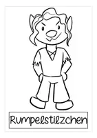 Aperçu - Matériel pour travaux manuels / dessin - FREEBIE Rumpelstilzchen Ausmalblätter kostenlos Deutsch DAZ / Allemand gratis - Page 2