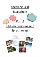 Vorschau - Arbeitsblätter - Speaking Test - Part 2 (Bildbeschreibung und Sprechanlass) - Deckblatt