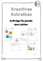 Vorschau - Stundenentwürfe - Kreatives Schreiben: Aufträge für jeweils eine Lektion - Deckblatt