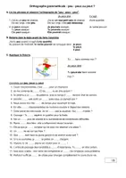 Aperçu - Feuilles d'exercices - Orthographe grammaticale : peu - peux ou peut ? - Page de couverture