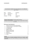 Vorschau - Stundenentwürfe - Unterrichtsentwurf - Raum und Form: Geometrische Formen - Mathematik Klasse 1 - Seite 1