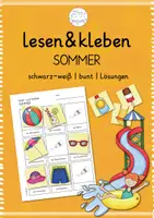 Aperçu - Feuilles d'exercices - lesen & kleben | Sommer | allemand - Page de couverture