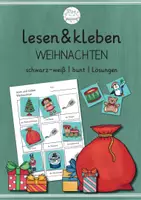 Aperçu - Feuilles d'exercices - lesen & kleben | Weihnachten | allemand - Page de couverture