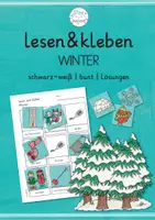 Aperçu - Feuilles d'exercices - lesen & kleben | Winter | allemand - Page de couverture