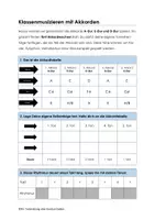Vorschau - Arbeitsblätter - Klassenmusizieren mit den Akkorden A-Dur, E-Dur und D-Dur - Seite 1