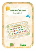 Vorschau - Stationenlernen - Frühling Bingo für 2 - Deckblatt
