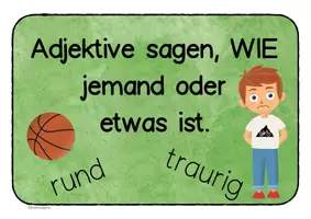 Vorschau - Poster - Lernplakate Wortarten - Seite 3