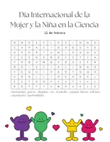 Vista previa - Hojas de trabajo - Sopas de letras Mujer y Niña 2 / Efeméride - página 1