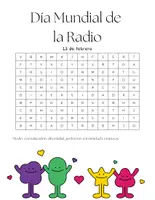 Vista previa - Hojas de trabajo - Sopas de letras / La Radio / Efeméride - Portada