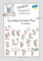 Vorschau - Fördermaterial/Inklusion - Grundwortschatz-Maxi Nummer 9. Für DAZ / DaF / Ukraine - Deckblatt