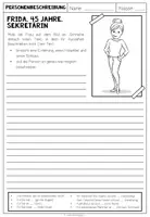 Vorschau - Arbeitsblätter - PERSONENBESCHREIBUNG - Texte verfassen (12 verschiedene Personen) 2-fach differenziert - Seite 1