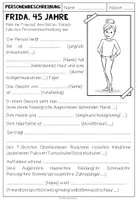 Vorschau - Arbeitsblätter - Personenbeschreibung / Personen beschreiben – Deutsch, Arbeitsblatt, Texte verfassen, DaF, DaZ | Schreibübungen, Klasse 4, 5, Grundschule, Sekundarstufe - Seite 2