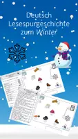 Vorschau - Arbeitsblätter - Der Winter - Lesespur fünffach differenziert - Deckblatt