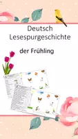 Vorschau - Arbeitsblätter - Der Frühling - Lesespur fünffach differenziert - Deckblatt