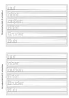 Vorschau - Arbeitsblätter - Grundwortschatz der 2. Klasse schreiben - Seite 2