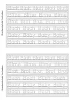 Vorschau - Arbeitsblätter - Grundwortschatz der 2. Klasse schreiben - Nachziehversion - Seite 3