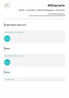 Aperçu - Affichage - Affiche - Les Nombres - Materiel Pedagogique - Graines D'o - Page 1