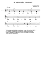 Vorschau - Präsentationen/Tafelbilder - Die Weide ist ein Winterhaus - Liederarbeitung - Liedaufführung - Seite 2