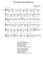 Vorschau - Präsentationen/Tafelbilder - Die Weide ist ein Winterhaus - Liederarbeitung - Liedaufführung - Seite 3