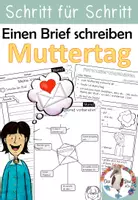 Vorschau - Stundenentwürfe - Muttertag - einen Brief an meine Mama schreiben - Schritt für Schritt - Deckblatt