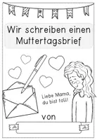 Vorschau - Stundenentwürfe - Muttertag - einen Brief an meine Mama schreiben - Schritt für Schritt - Seite 1