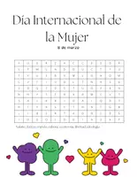 Vista previa - Hojas de trabajo - Sopas de letras / La mujer 2 / Efeméride - página 1