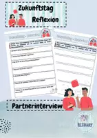 Vorschau - Arbeitsblätter - Zukunftstag Reflexion - Partnerinterview (Berufsorientierung) - Deckblatt