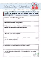 Vorschau - Arbeitsblätter - Zukunftstag Reflexion - Partnerinterview (Berufsorientierung) - Seite 2