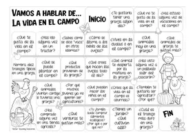 Aperçu - Feuilles d'exercices - en el campo - animales, personas, edificios y más BUNDLE Español / Espagnol - Page 3